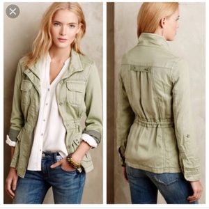 Anthropologie Marrakech Light Green Jacket